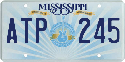 MS license plate ATP245