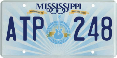 MS license plate ATP248
