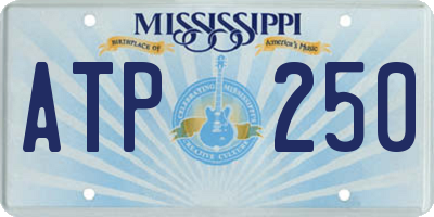 MS license plate ATP250