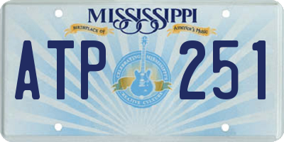 MS license plate ATP251