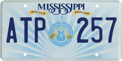 MS license plate ATP257