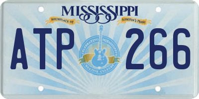 MS license plate ATP266
