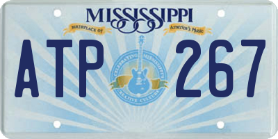 MS license plate ATP267
