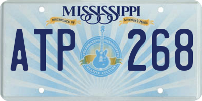 MS license plate ATP268