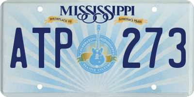MS license plate ATP273