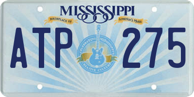 MS license plate ATP275