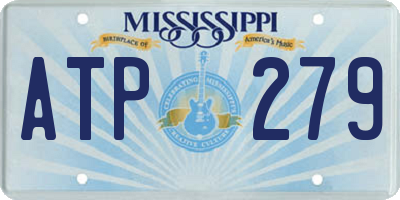 MS license plate ATP279