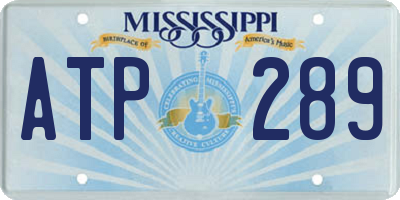 MS license plate ATP289
