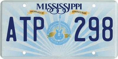 MS license plate ATP298