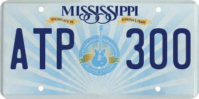 MS license plate ATP300