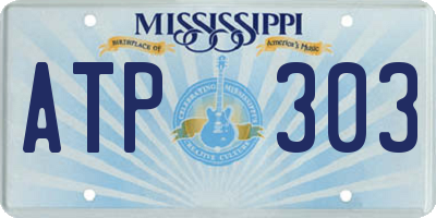 MS license plate ATP303