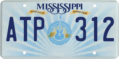 MS license plate ATP312