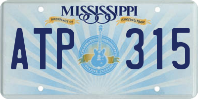 MS license plate ATP315