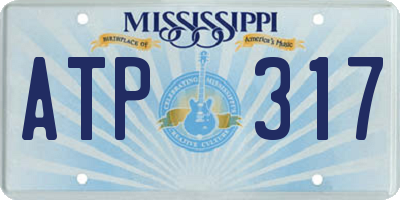MS license plate ATP317
