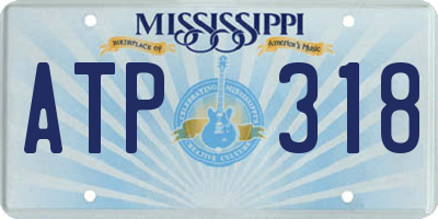 MS license plate ATP318