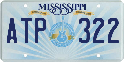 MS license plate ATP322