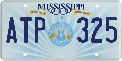 MS license plate ATP325