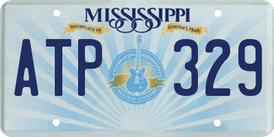 MS license plate ATP329
