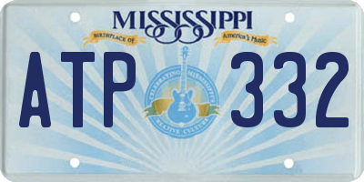 MS license plate ATP332
