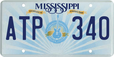 MS license plate ATP340