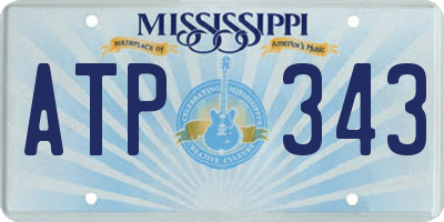 MS license plate ATP343