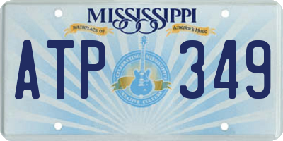 MS license plate ATP349