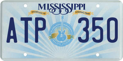 MS license plate ATP350