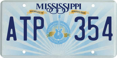 MS license plate ATP354