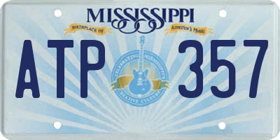 MS license plate ATP357