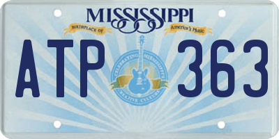 MS license plate ATP363