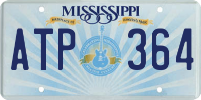 MS license plate ATP364