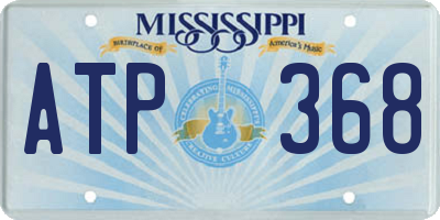 MS license plate ATP368