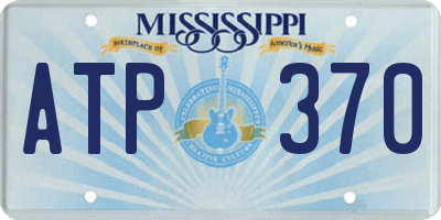 MS license plate ATP370