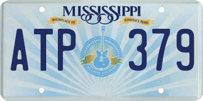 MS license plate ATP379