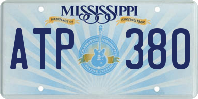 MS license plate ATP380