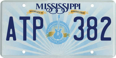 MS license plate ATP382