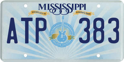 MS license plate ATP383