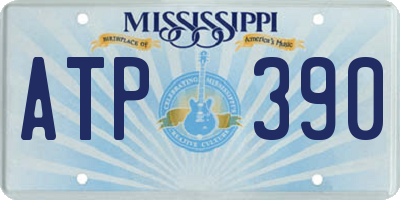 MS license plate ATP390