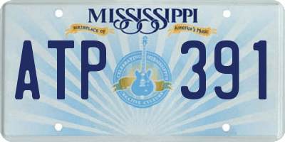 MS license plate ATP391