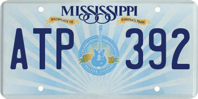 MS license plate ATP392