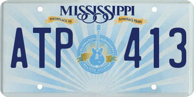MS license plate ATP413