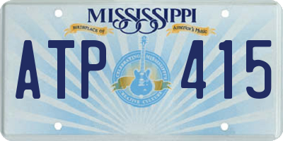 MS license plate ATP415