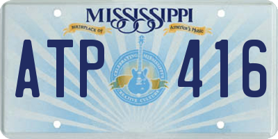 MS license plate ATP416