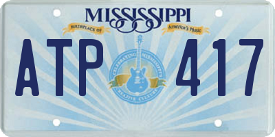 MS license plate ATP417