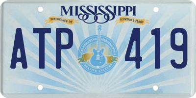 MS license plate ATP419