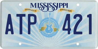 MS license plate ATP421