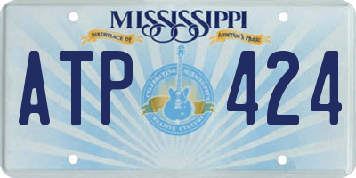 MS license plate ATP424