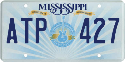 MS license plate ATP427