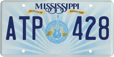 MS license plate ATP428