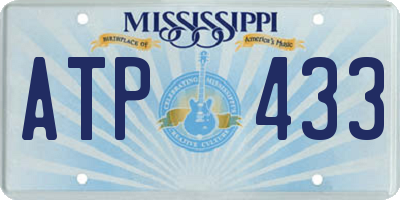 MS license plate ATP433
